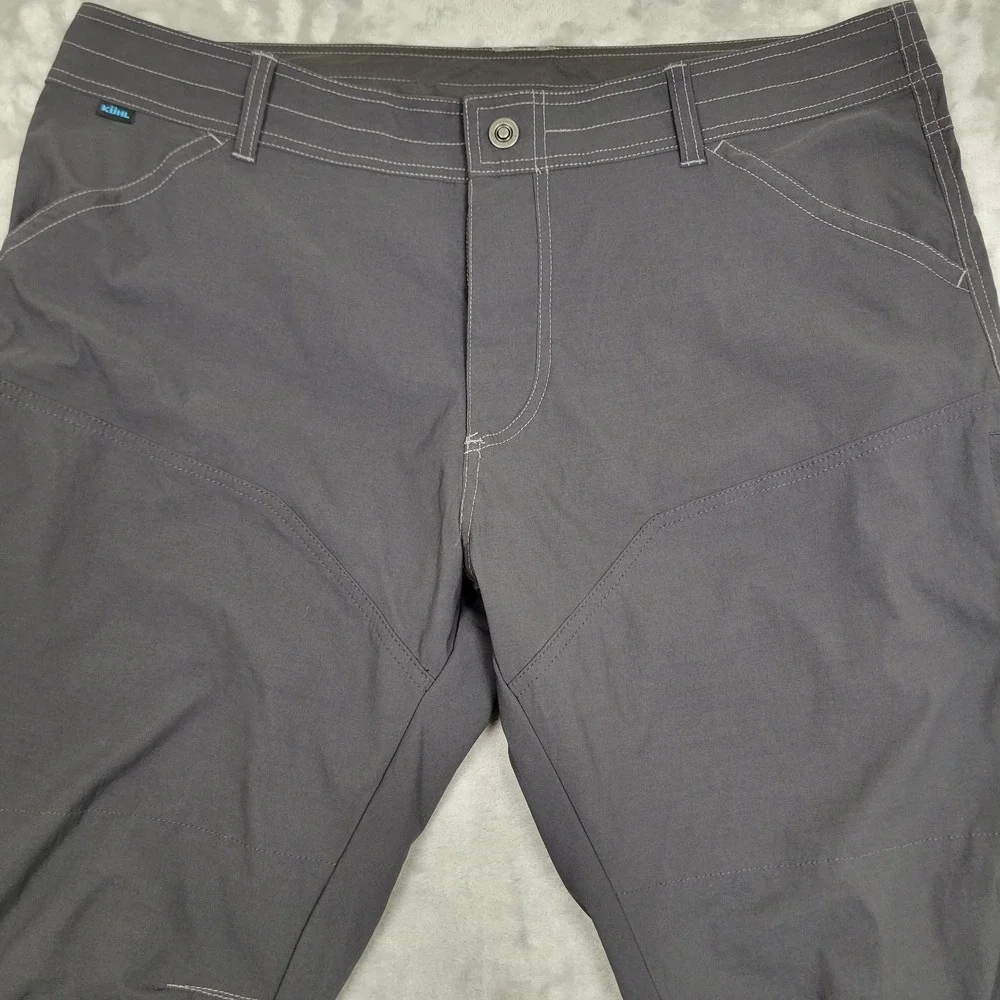 KUHL Born In The Mountains Mens Pants Dark Gray Nylon Hiking Outdoors Size 40x32